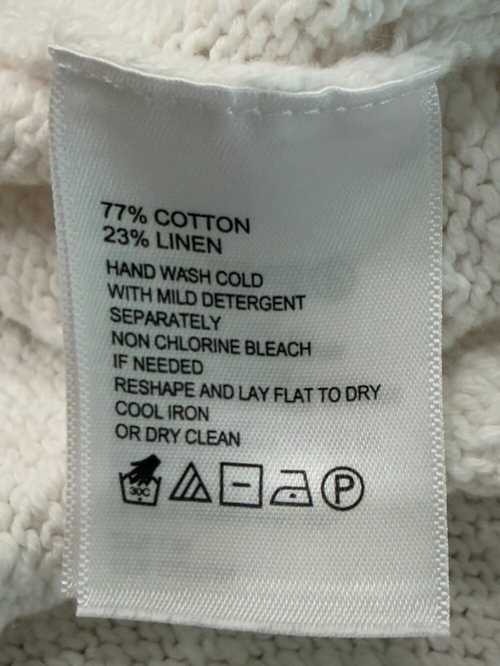 Tommy Bahama Waters Edge Scoop Neck Sweater Tank Top White - Size XS - Picture 6 of 6